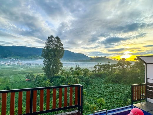 Cabin view Landscape dieng  w/ Pool ~padangsari pool 7