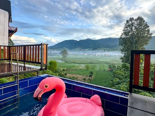 Cabin view Landscape dieng  w/ Pool ~padangsari pool 1
