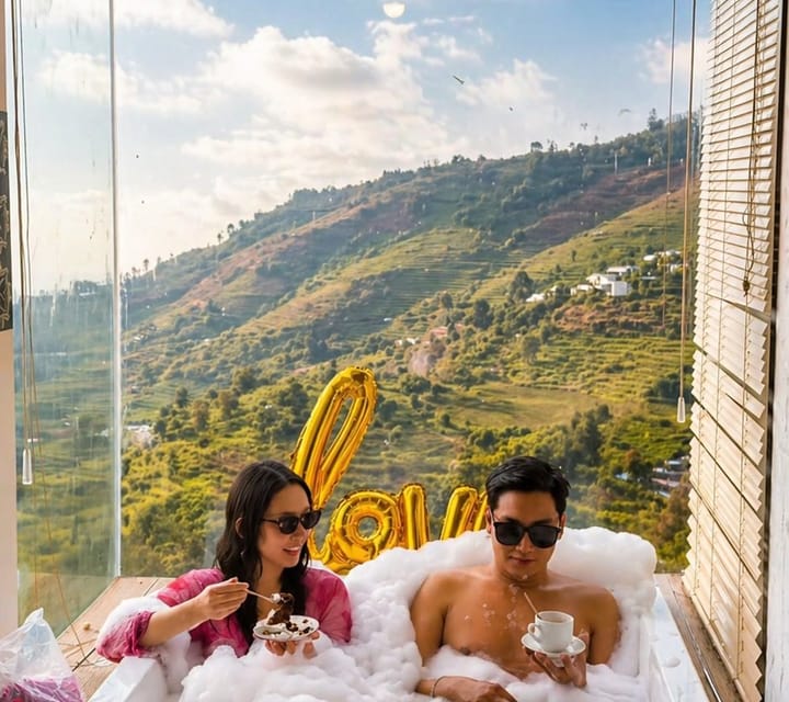 Micubaluna Diengcool ~ Villa Jakuzi Hot Water view sindoro